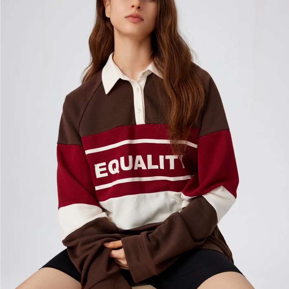 Brown and Red Equality Sweatshirt